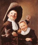 A Boy and a Girl with a Cat and an Eel Judith leyster